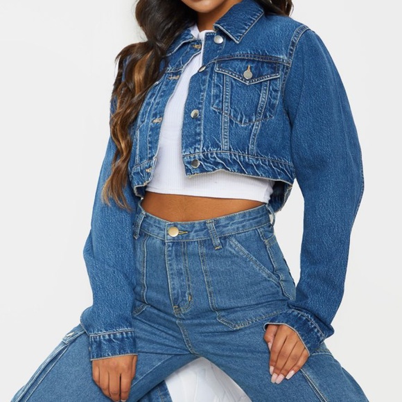 Lipstick Boutique Jackets & Blazers - Lipstick Cropped Jean Jacket